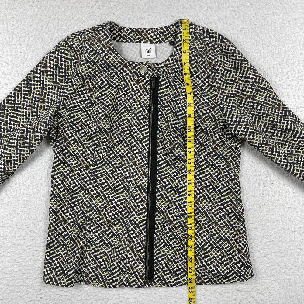 Cabi‎ Jacket Womens Medium Multicolor Cliffside Moto Blazer Casual Travel Office - Picture 10 of 13